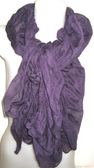 bauble scarf, purple scarf, fashion accessories, ladies wear
