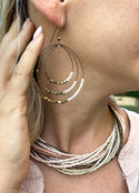 5B530-Multi Loop Hoop Earrings