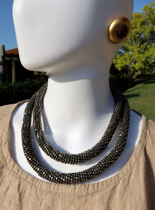 2B953-Gunmetal Necklace