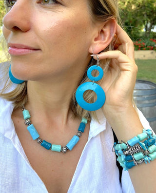 2C18-Stylish Turquoise Fashion Necklace
