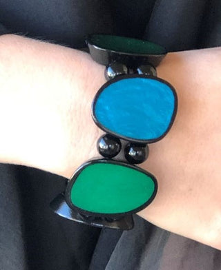 Buy turquoise Coloured Stretch Bracelet