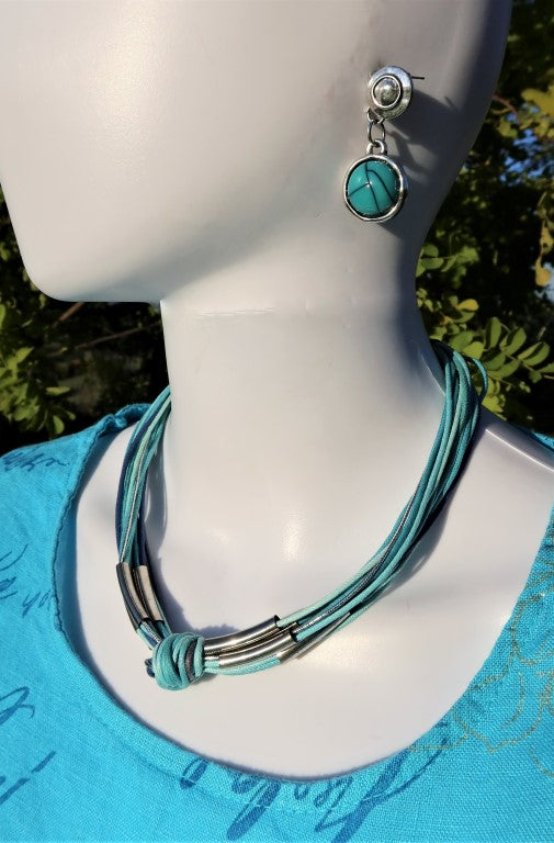 2G106-Multi Cord Italian Designed Necklace