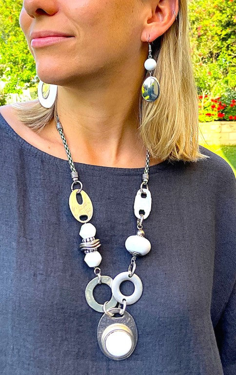 2G916-Fashionable Italian Chunky Necklace