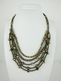 2H365-Beautiful Multi Strand Beaded Necklace
