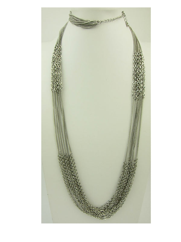 2M044-Long Multi Chain Necklace