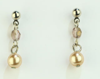 Buy latte 5A020-Simple Stylish Drop Earrings