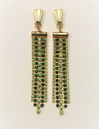 5A052-Chandelier Earrings With Swarovski Crystals