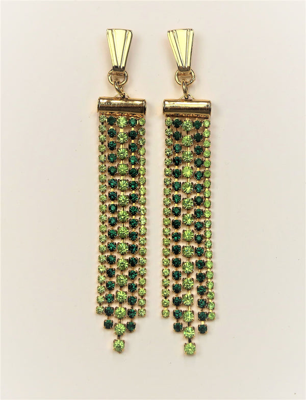 5A052-Chandelier Earrings With Swarovski Crystals