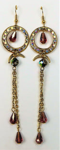 5A067-Chain Drop Long Earrings