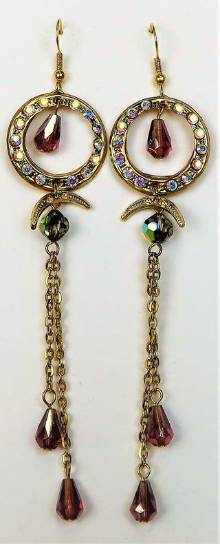5A067-Chain Drop Long Earrings