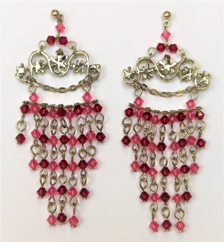 5A073-Elegant Beaded Chandelier Earrings
