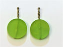 5A149-Large Frosted Italian Earrings