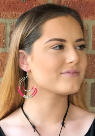 5B530-Multi Loop Hoop Earrings