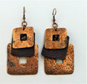 5F049-Square Drop Earrings