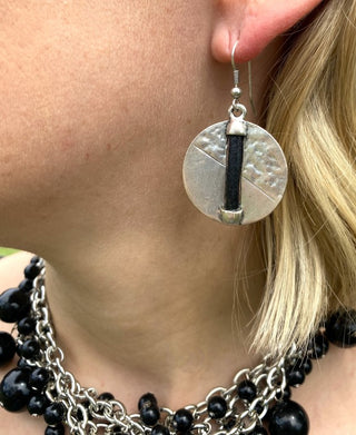 5M979-Silver Drop Earrings