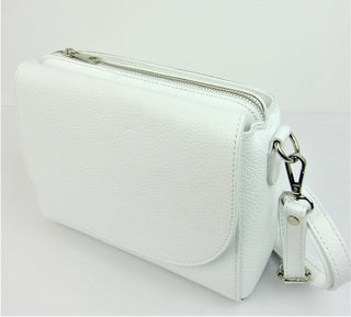 Buy white BM213 - Italian Leather Compact Shoulderbag