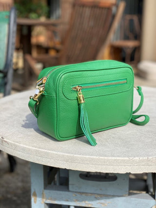 Buy green BM513 - Small Genuine Leather Shoulderbag