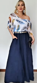 L018-Conti Moda Italian Linen pants