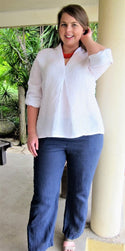 made in italy, italian top, top, shirt, clothing, linen top, white top