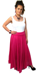 L759 - Conti Moda Italian Cotton Long Flowing Maxi Skirt