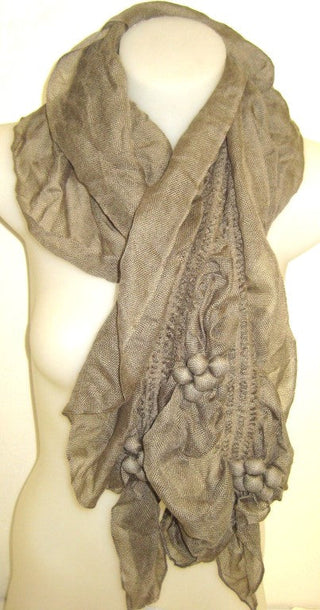 bauble scarf, mocca scarf, fashio accessories, fashion scarf, accessories