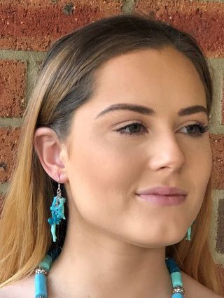 5C18-Stylish Turquoise Earrings