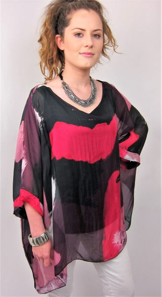 L262 - Conti Moda Italian Silk Pattern Top